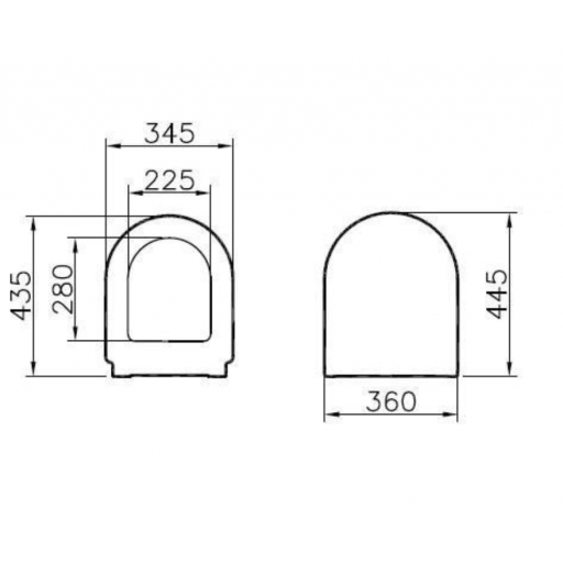 Крышка-сиденье Vitra S50 с микролифтом 445*360 мм 72-003-309